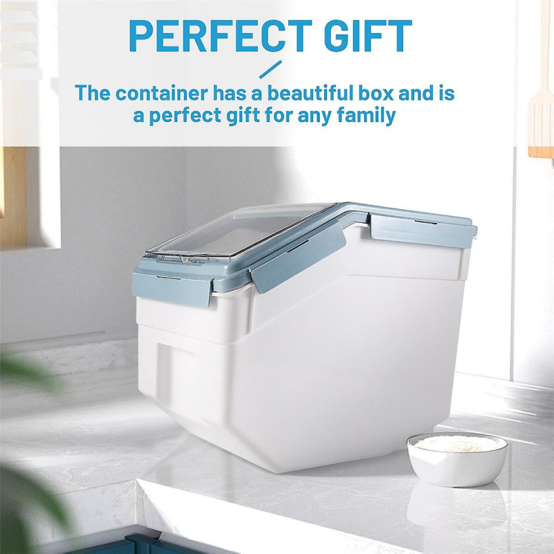 Food Storage Box Plastic Kitchen Lunch Box with Lid Sealed Moisture-Proof Storage Box Pet Dog Food