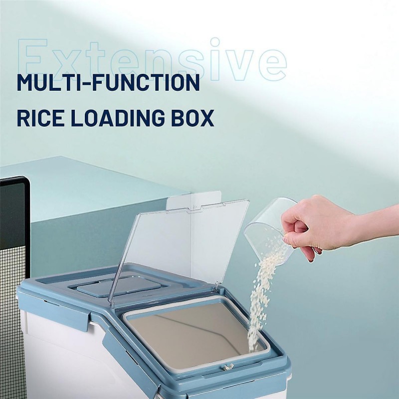 Food Storage Box Plastic Kitchen Lunch Box with Lid Sealed Moisture-Proof Storage Box Pet Dog Food