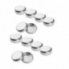 Récipient en boîtes en aluminium de 100 ml, 10 pots de couvercle à vis ronde boîtes de stockage en métal, boîtes [...]