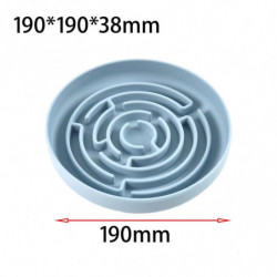 Slow feed Bowl Easy to Clean Silicone Dog Food Bowl for Pets Dogs Puppy Cats Blue