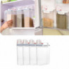 4pcs Distributeur de céréales Boîte de stockage de riz Farine Conteneur Tasse à mesurer 4pcs Distributeur de céréales Boîte de stockage de riz Farine Conteneur Tasse à mesurer