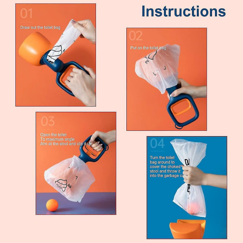 Pet Pooper Scooper Dog Pooper Scooper With Bag Attachment Lightweight Short Poo Remover Portable Plastic Compact [...]