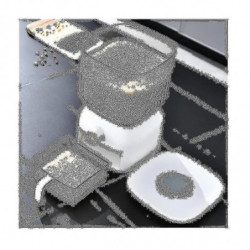 10kg Kitchen Nano Bucket Insect-proof Moisture-proof Sealed Rice Bucket Grain Pet Food Storage Cont