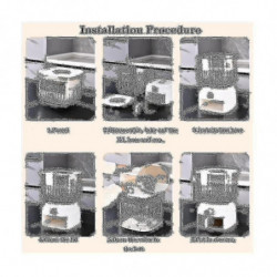 10kg Kitchen Nano Bucket Insect-proof Moisture-proof Sealed Rice Bucket Grain Pet Food Storage Cont