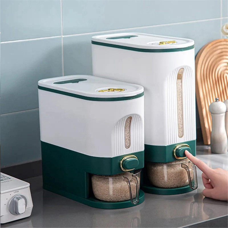 1PC Rice Storage Box Sealed Rice Dispenser Capacity Grain Storage Jar Bucket Pet Food Container,S,G 1PC Rice Storage Box Sealed Rice Dispenser Capacity Grain Storage Jar Bucket Pet Food Container,S,G