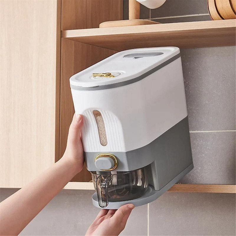 1PC Rice Storage Box Sealed Rice Dispenser Capacity Grain Storage Jar Bucket Pet Food Container,S,G 1PC Rice Storage Box Sealed Rice Dispenser Capacity Grain Storage Jar Bucket Pet Food Container,S,G