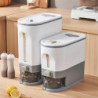 1PC Rice Storage Box Sealed Rice Dispenser Capacity Grain Storage Jar Bucket Pet Food Container,L,G