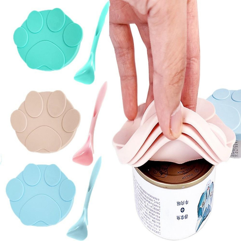 Couvercle en conserve portable en silicone pour chien de chat Réutilisable Stockage des aliments Gardez les boîtes [...]