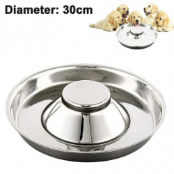 Stainless Steel Dog Bowl Hammered Puppy Litter Food Feeding Weaning-mxbc