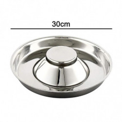 Stainless Steel Dog Bowl Hammered Puppy Litter Food Feeding Weaning-mxbc