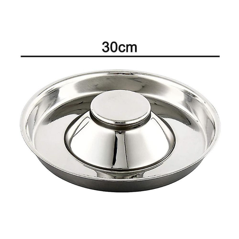 Stainless Steel Dog Bowl Hammered Puppy Litter Food Feeding Weaning-mxbc