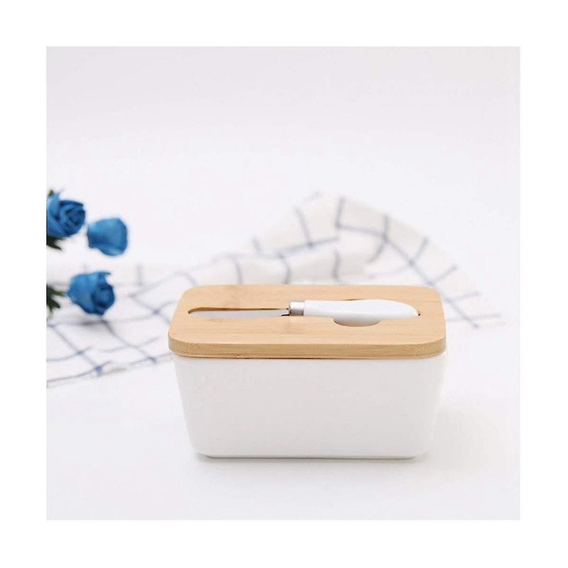 Food Containers Ceramic Butter Dish Nordic Style Butter Box Keeper Container Food Storage Candy Box Baking Dish