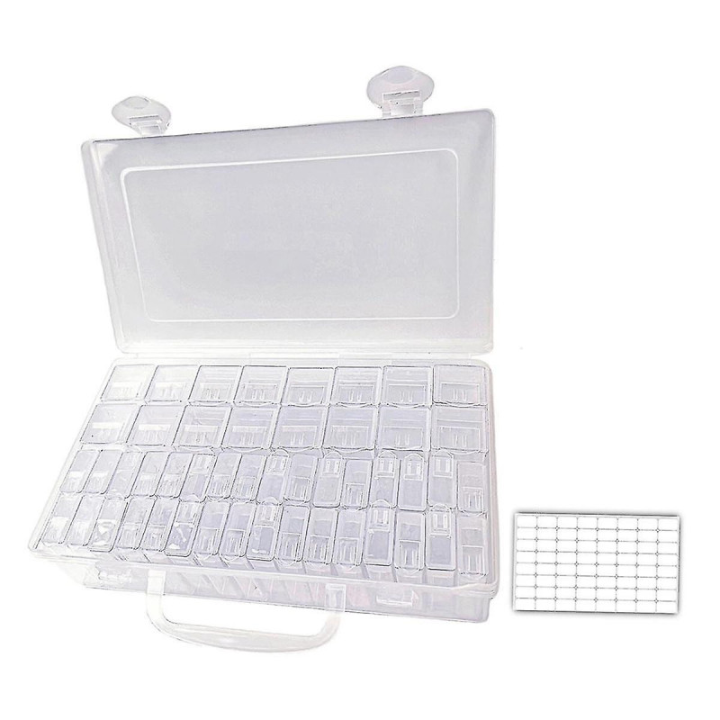 48 Slots Seed Storage Organizer In 2 Sizes With Label Stickers, Durable Portable Seed Container Box