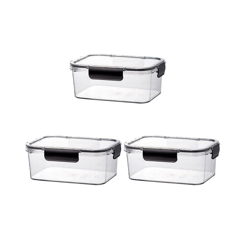 3pcs Refrigerator Food-grade -keeping Box Freeze Food Sealed Box With Lid, Suitable For Vegetables And Meat