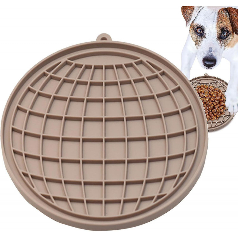 Cat Slow Feeder, Dog Lick Pads, Fish Shape Silicone Puzzle Feeder Pet Fun Lick Mat Anti-slping Pet Slower Food