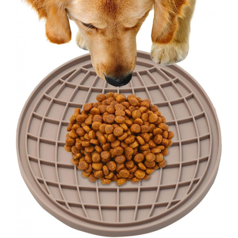 Cat Slow Feeder, Dog Lick Pads, Fish Shape Silicone Puzzle Feeder Pet Fun Lick Mat Anti-slping Pet Slower Food