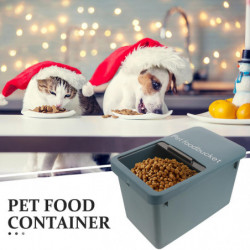 1PC Pet Food Barrel Pet Food Sealed Bucket Household Cat Food Container