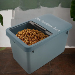 1PC Pet Food Barrel Pet Food Sealed Bucket Household Cat Food Container