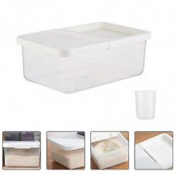 1pc Clamshell Design Kitchen Rice Storage Box Kitchen Sealing Storage Box