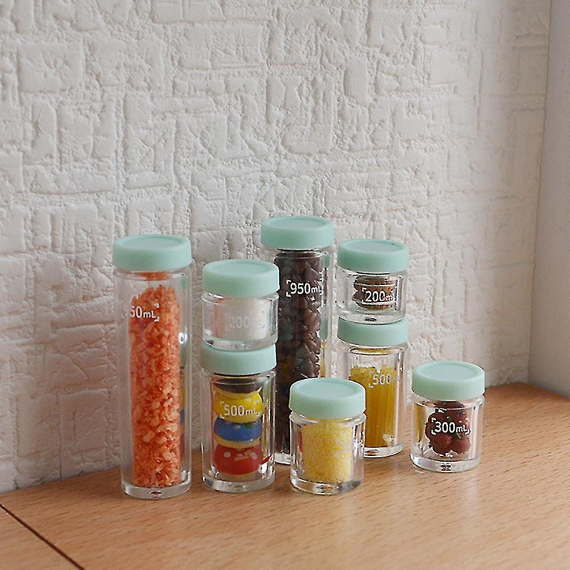 8pcs 1/12 1/6 Scale Miniature Food Container Mini Storage Can For Blyth Barbies Doll Kitchen Toy Li 8pcs 1/12 1/6 Scale Miniature Food Container Mini Storage Can For Blyth Barbies Doll Kitchen Toy Li