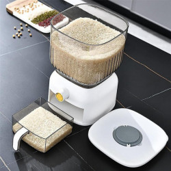 10KG Kitchen Nano Bucket Insect-Proof Moisture-Proof Sealed Rice Bucket Grain Pet Food Storage Cont 10KG Kitchen Nano Bucket Insect-Proof Moisture-Proof Sealed Rice Bucket Grain Pet Food Storage Cont