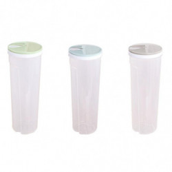 3Pcs Tall Food Storage Box Spaghetti Noodles Container Grain Cereal Jar Airtight Leak 3Pcs Tall Food Storage Box Spaghetti Noodles Container Grain Cereal Jar Airtight Leak