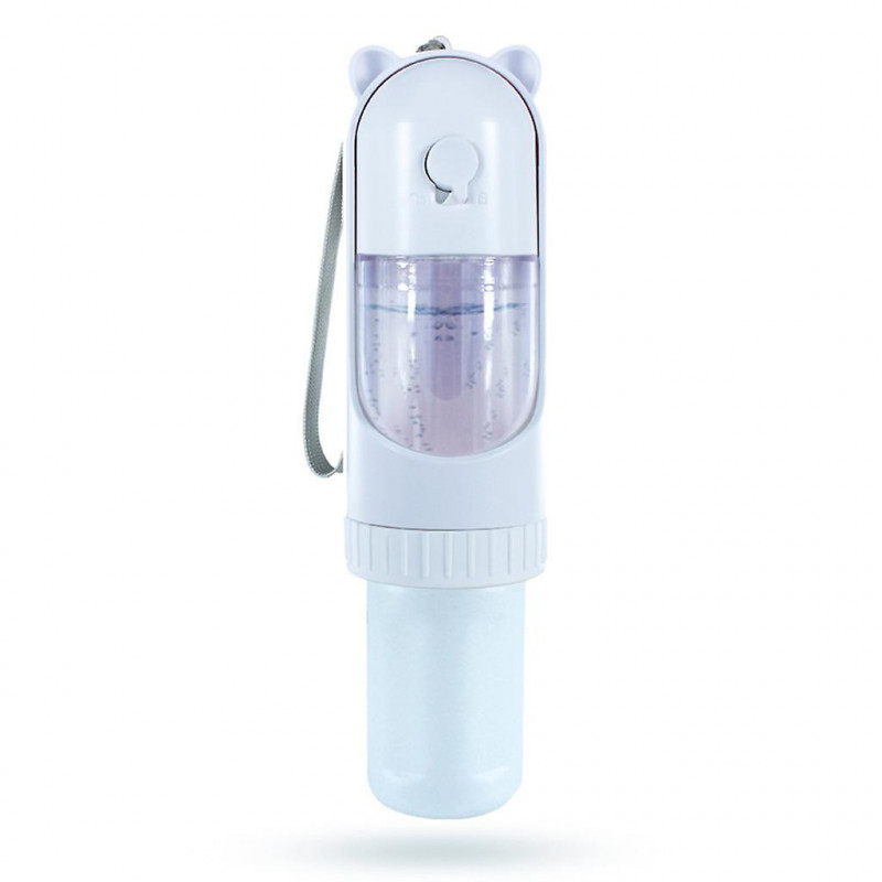 Portable Pet Water Bottle Leak Proof Dog Water Dispenser With Food Container