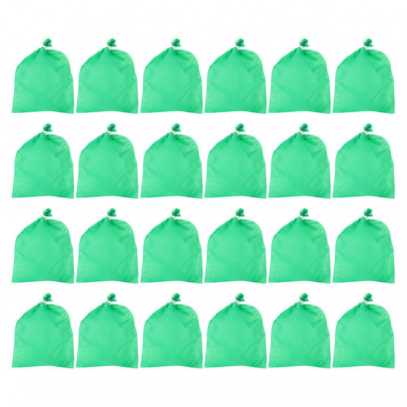 100 Pcs Fabric Grow Bags Grape Netting Bags Plant Growing Pouch Fruit Cover Bags Protection Bags Seedling Nursery Bags