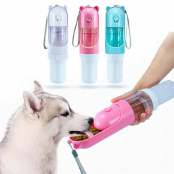 Portable Pet Water Bottle Leak Proof Dog Water Dispenser With Food Container Portable Pet Water Bottle Leak Proof Dog Water Dispenser With Food Container