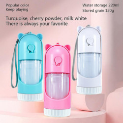 Portable Pet Water Bottle Leak Proof Dog Water Dispenser With Food Container Portable Pet Water Bottle Leak Proof Dog Water Dispenser With Food Container