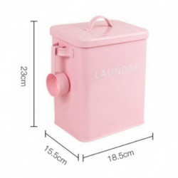 Laundry Powder Canister with Scoop Storage Bucket Sealed Rice Bucket Washing Powder Bucket Grain St Laundry Powder Canister with Scoop Storage Bucket Sealed Rice Bucket Washing Powder Bucket Grain St
