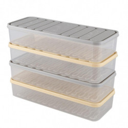 4 Pcs Set Refrigerator Food Preservation Storage Box Plastic Freezer Space Saver Food Container Org 4 Pcs Set Refrigerator Food Preservation Storage Box Plastic Freezer Space Saver Food Container Org
