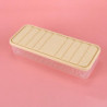 4 Pcs Set Refrigerator Food Preservation Storage Box Plastic Freezer Space Saver Food Container Org