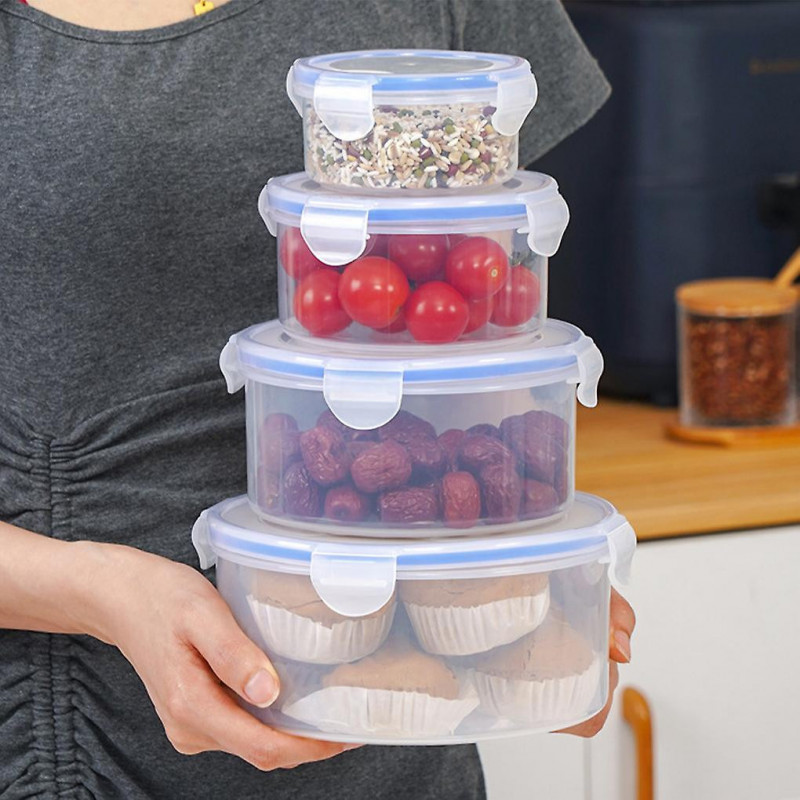 Stackable Food Containers - Food Fresh And Organized Plastic Bowls Stackable Food Containers - Food Fresh And Organized Plastic Bowls