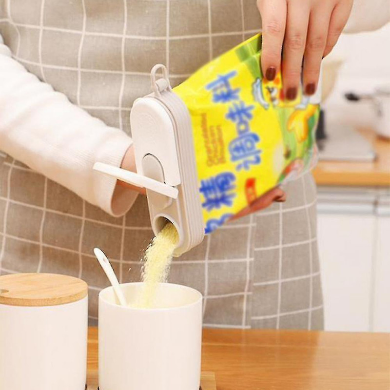 Cookware sets double-opening sealed discharging mouth food moisture-proof fresh-keeping clip