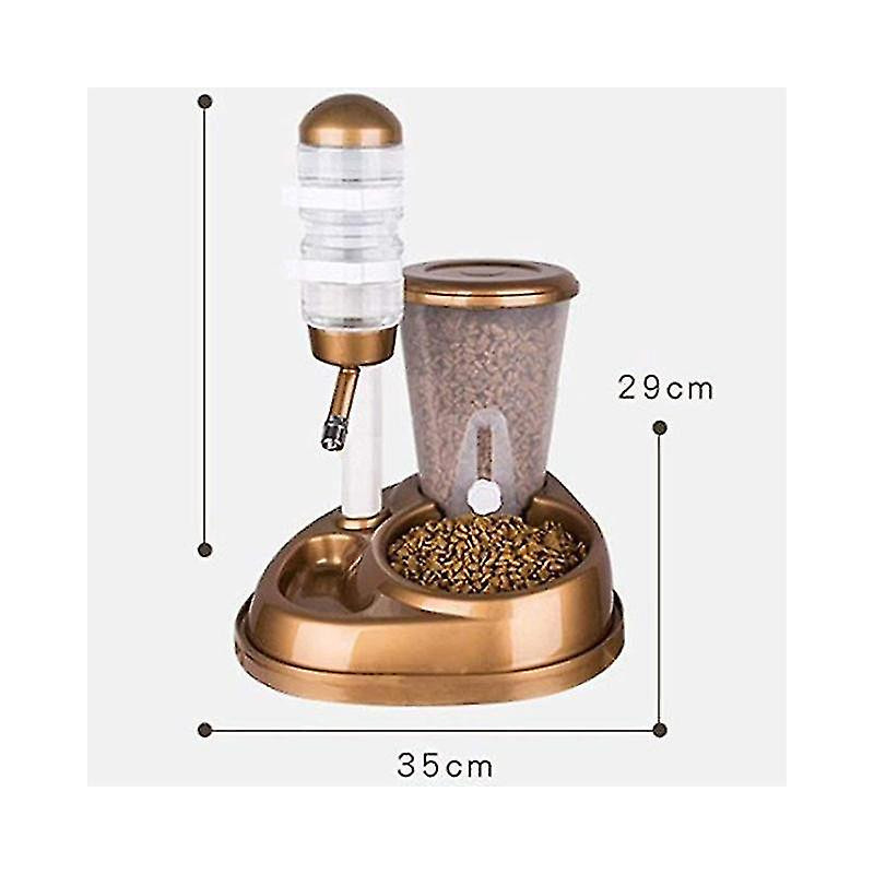 Food dispensers dual use pet cat dog automatic feeder with water fountain large capacity food bucket and water Food dispensers dual use pet cat dog automatic feeder with water fountain large capacity food bucket and water