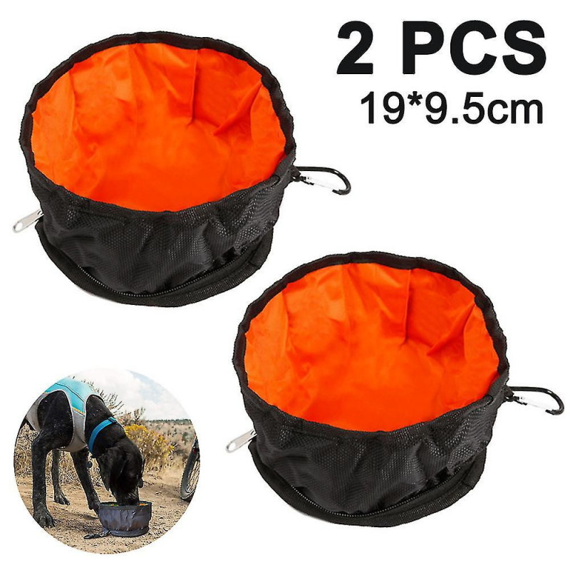 Dog Bowl Travel Bowls Foldable For Dog Pet, Leak-proof Portable On The Go With Zipper Feeding Bowl And Drinking [...]