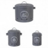 3 Pcs Storage Box Potatoes Onions Garlic Bin Food Container Buckets B