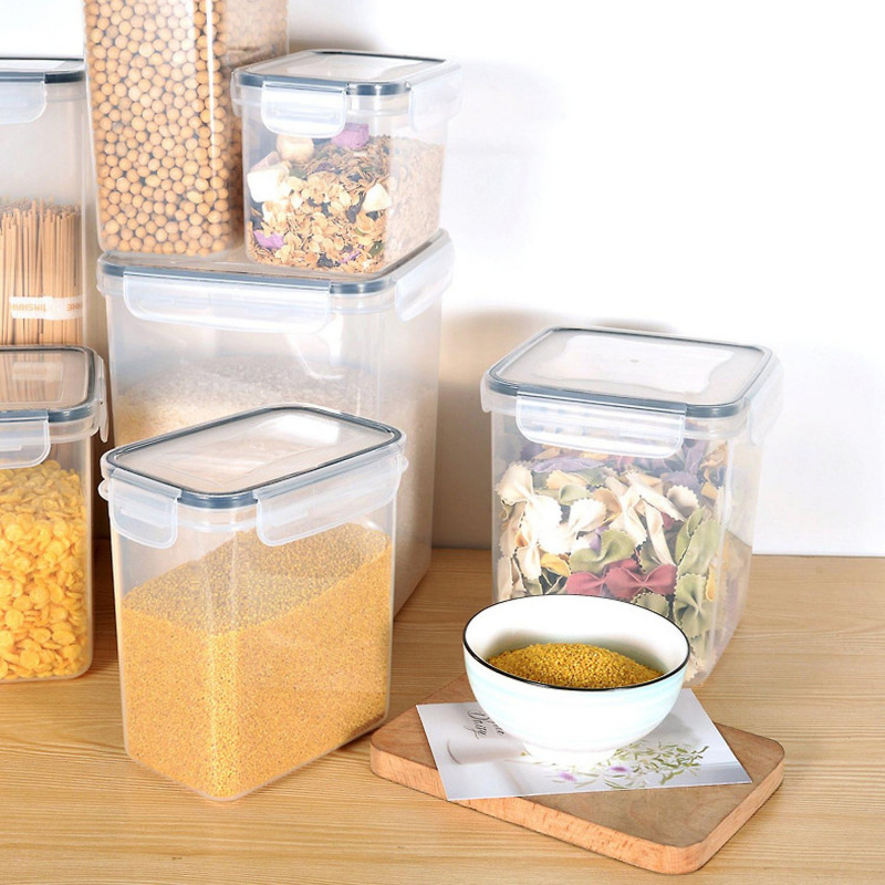 Sealed Storage Jar Box Vacuum Proof Storage Airtight Jar Kitchen Storage Case with Lid Crispers Stor