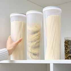 Food Sealed Jar Transparent Reused Minimalistic Storage Plastic Clear Body Grain Storage Box for Din Food Sealed Jar Transparent Reused Minimalistic Storage Plastic Clear Body Grain Storage Box for Din