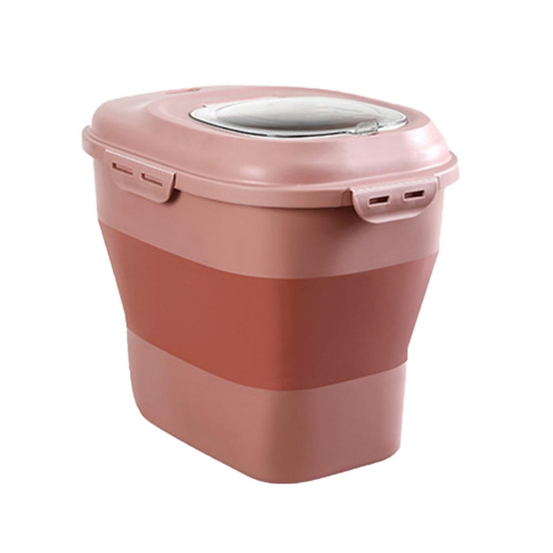 25Kg Rice Container Foldable Double Sealing Ring PP Household Flour Storage Holder for Kitchen 25Kg Rice Container Foldable Double Sealing Ring PP Household Flour Storage Holder for Kitchen