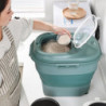 25Kg Rice Container Foldable Double Sealing Ring PP Household Flour Storage Holder for Kitchen 25Kg Rice Container Foldable Double Sealing Ring PP Household Flour Storage Holder for Kitchen