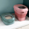 25Kg Rice Container Foldable Double Sealing Ring PP Household Flour Storage Holder for Kitchen 25Kg Rice Container Foldable Double Sealing Ring PP Household Flour Storage Holder for Kitchen