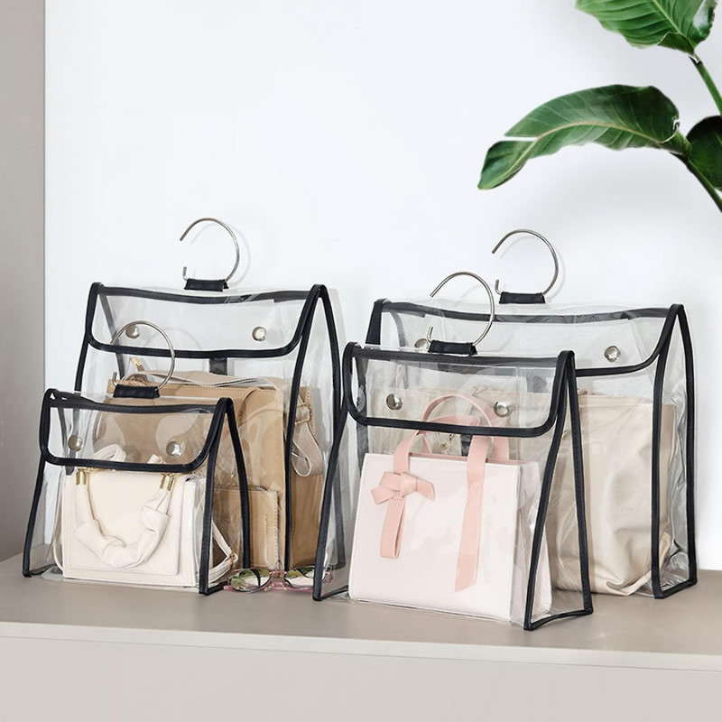 Dust-Proof High Capacity Hanging Protective Transparent Storage Bag Organizer Dust-Proof High Capacity Hanging Protective Transparent Storage Bag Organizer
