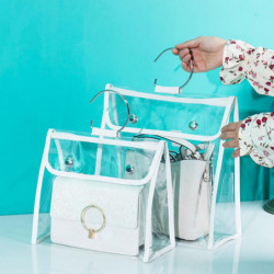Dust-Proof High Capacity Hanging Protective Transparent Storage Bag Organizer Dust-Proof High Capacity Hanging Protective Transparent Storage Bag Organizer