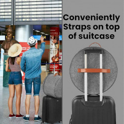 Hat Storage Box Zipper Closure Visible Window Handle Design Moisture Proof Hat Storage Bucket Hat Storage Box Zipper Closure Visible Window Handle Design Moisture Proof Hat Storage Bucket