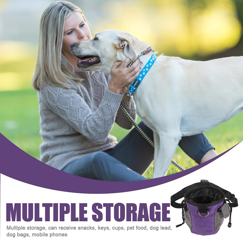 Dog Walking Bag Convenient Waist Snack Pouch Dog Training Bag for Going Out