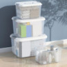 Storage Box with Detachable Lid Transparent Handle Multifunctional Plastic Portable Clothes Toys Sor Storage Box with Detachable Lid Transparent Handle Multifunctional Plastic Portable Clothes Toys Sor