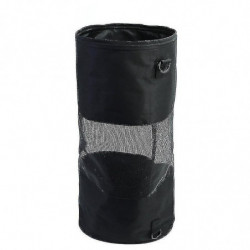 Sac poubelle de bateau Sac poubelle en maille portable Stockage des ordures extérieur étanche pour votre bateau noir