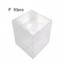 Wharick 50Pcs Square Transparent Mooncake Biscuit Packing Boxes Storage Case Container Wharick 50Pcs Square Transparent Mooncake Biscuit Packing Boxes Storage Case Container